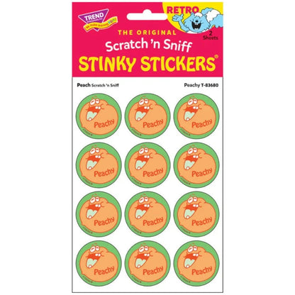 Trend Scented Stickers Scratch & Sniff Stickers - Peachy (Peach Scent)