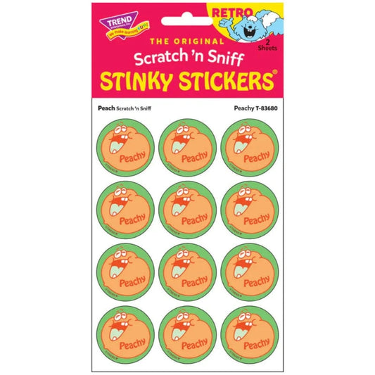 Trend Scented Stickers Scratch & Sniff Stickers - Peachy (Peach Scent)