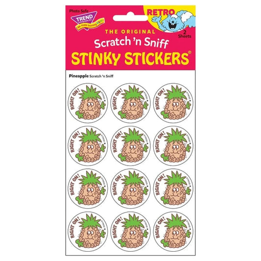 Trend Scented Stickers Scratch & Sniff Stickers - Right On! (Pineapple Scent)