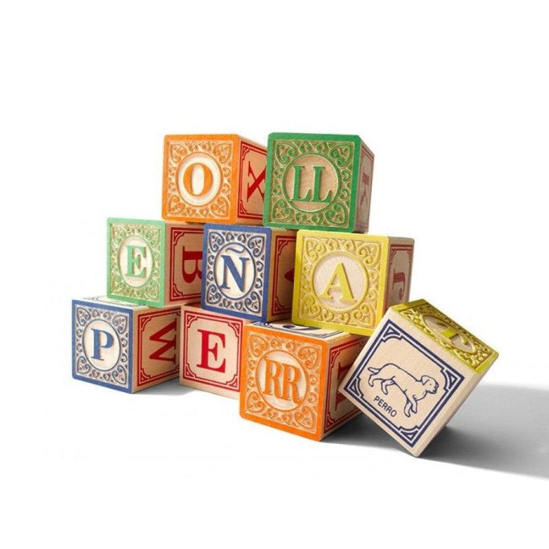 Uncle Goose Stack and Nest Toys Spanish ABC Blocks