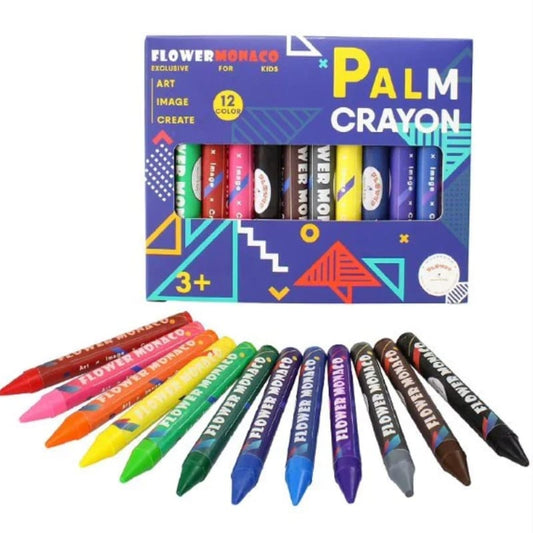 Uniche Markers, Pens, Brushes & Crayons Flower Monaco Palm Crayons 12 Colors