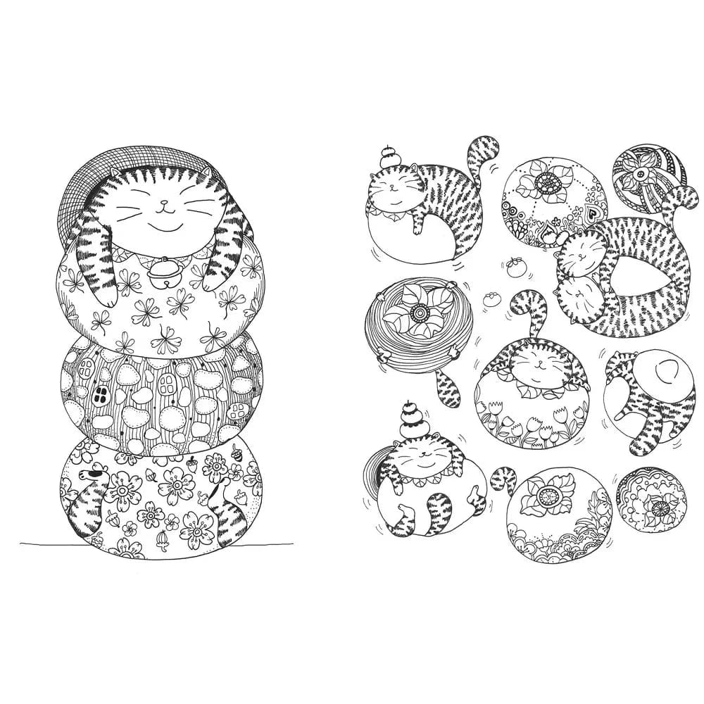 Union Square Kids Coloring & Painting Books A Million Cats: Fabulous Felines to Color