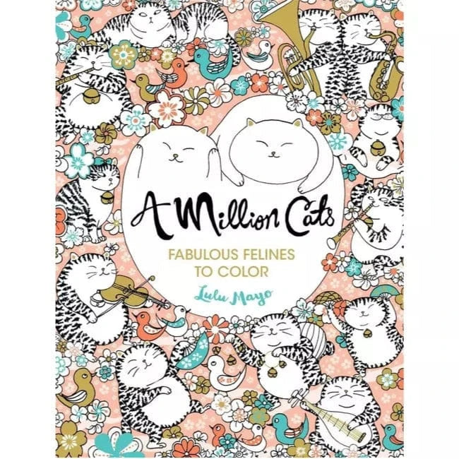 Union Square Kids Coloring & Painting Books A Million Cats: Fabulous Felines to Color