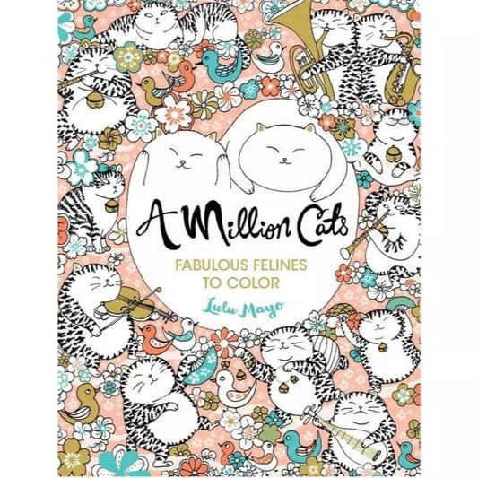Union Square Kids Coloring & Painting Books A Million Cats: Fabulous Felines to Color