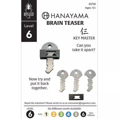 University Games Brain Teaser Games Hanayama: Key Master Level 6