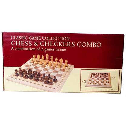 University Games Strategy Games Classic Game Collection - Chess & Checkers Combo