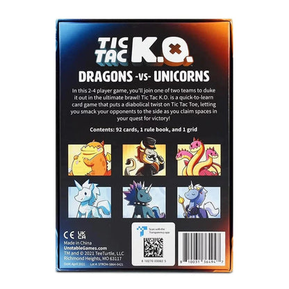 Unstable Games Card Games Tic Tac KO: Dragons vs. Unicorns