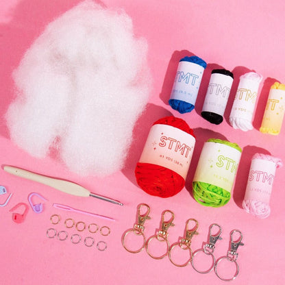 US Toy Co. Art & Craft Activity Kits STMT DIY Crochet Bag Charms