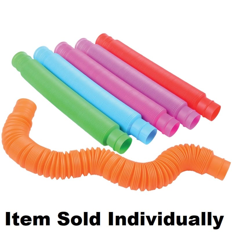 US Toy Co. Fidget Toys Pop Play Fidget Tubes (Assorted Colors)