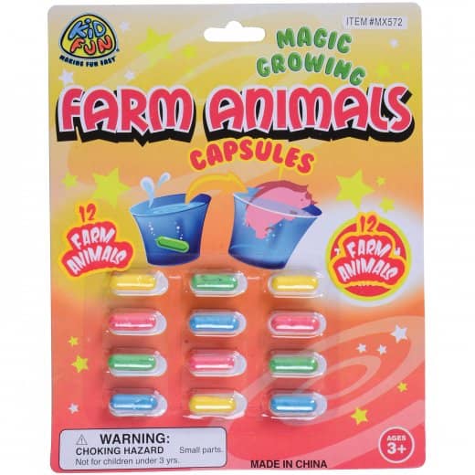 US Toy Gift Default Magic Grow Farm Animal Capsules