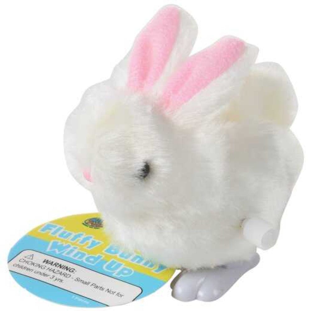 US Toy Wind up Toys Fluffy Bunny Wind-Up