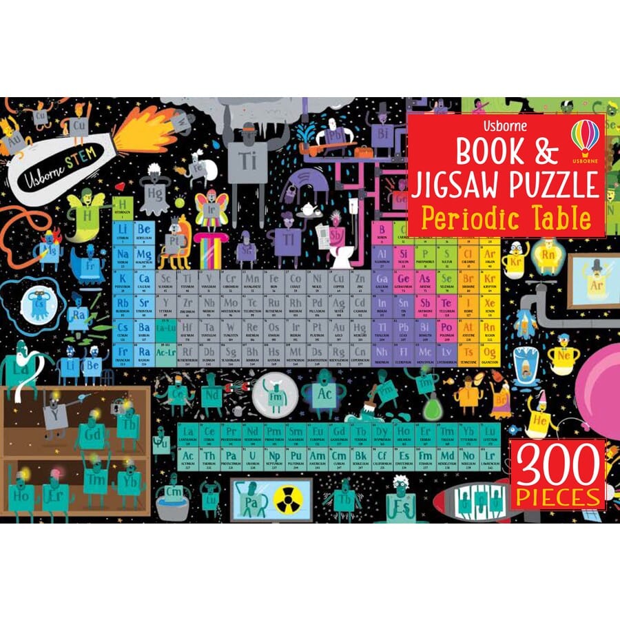 Usborne 300 Piece Puzzles Periodic Table 300 Piece Puzzle with Book