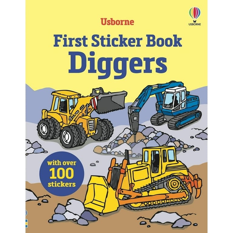 Usborne Activity Books Default First Sticker Book - Diggers