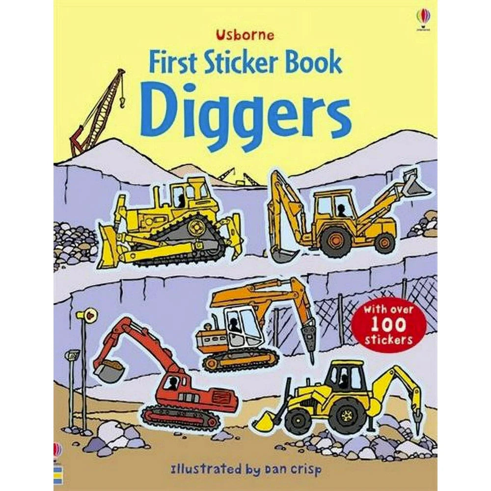 Usborne Sticker Books Default First Sticker Book - Diggers