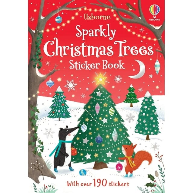 Usborne Sticker Books Default Sparkly Christmas Trees Sticker Book