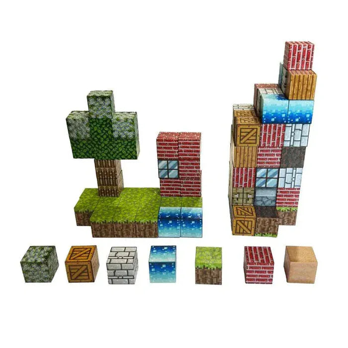 Watchitude Fidget Toys Click Blocks Magnetic Building 50 Piece Set