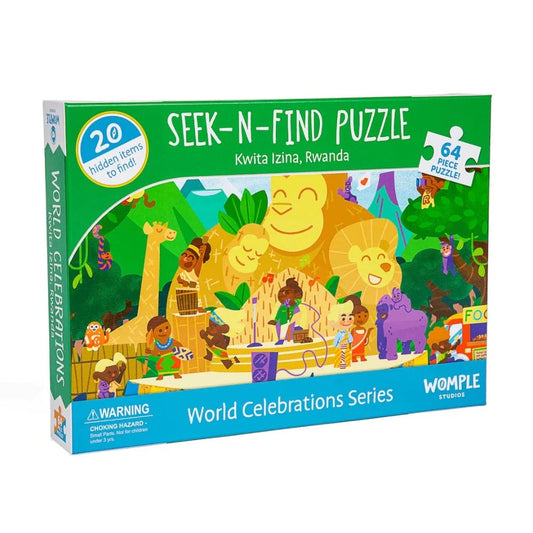 Womple Studios Floor Puzzles Default Seek-N-Find Puzzle: Rwanda Kwita Izina Festival 64 Piece