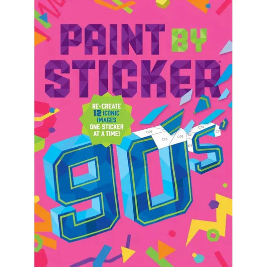 Workman Publishing Co Activity Books Paint by Sticker: 90s