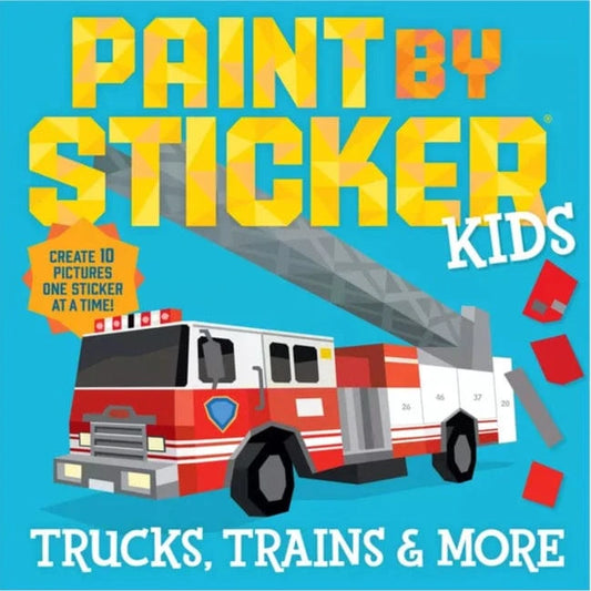 Workman Publishing Co Sticker Activity Sets Paint By Sticker Kids: Trucks, Trains & More