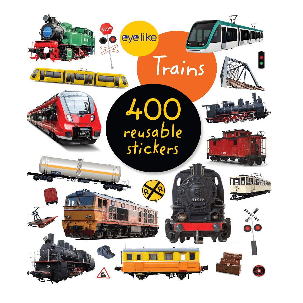 Workman Publishing Co Sticker Books Eyelike Stickers: Trains