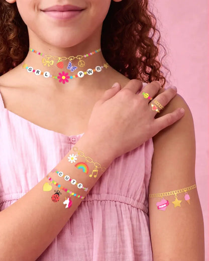 xo Fetti Charm Jewelry Temporary Tattoos