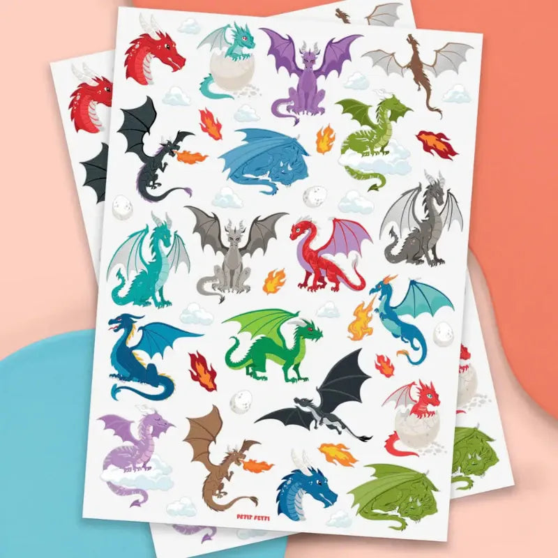 xo Fetti Dragon Temporary Foil Tattoos