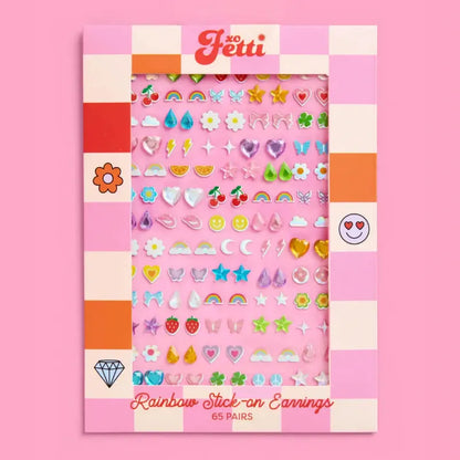 xo Fetti Rainbow Stick On Earrings