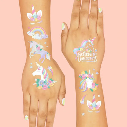 xo Fetti Unicorn Temporary Foil Tattoos