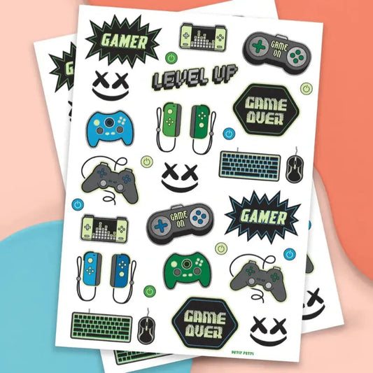 xo Fetti Video Game Temporary Glow Tattoos