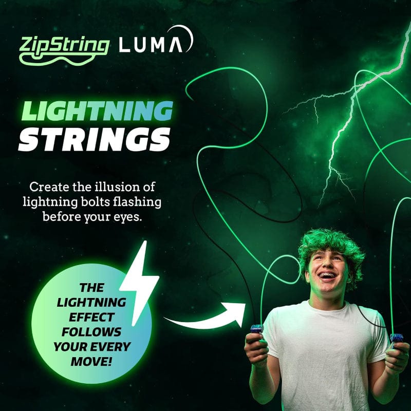 ZipString Fidget Toys ZipString - Luma 3 String Pack (Black & White)